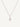 18ct white gold diamond set cross necklace - 0.19ct
