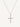 18ct white gold diamond set cross necklace - 0.75ct total