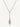 18ct white gold three stone diamond tear drop pendant