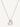 18ct white gold diamond heart pendant and chain