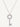 18ct white gold diamond key pendant & chain