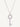 18ct white gold diamond key pendant & chain