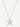18ct white gold diamond grain set starfish pendant & fine cable chain