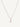 18ct white gold claw set diamond solitaire necklace - 0.50ct