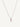 18ct white gold claw set diamond solitaire necklace - 0.34ct