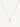 18ct white gold claw set diamond solitaire necklace - 0.26ct