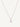 18ct white gold claw set diamond solitaire necklace - 0.75ct