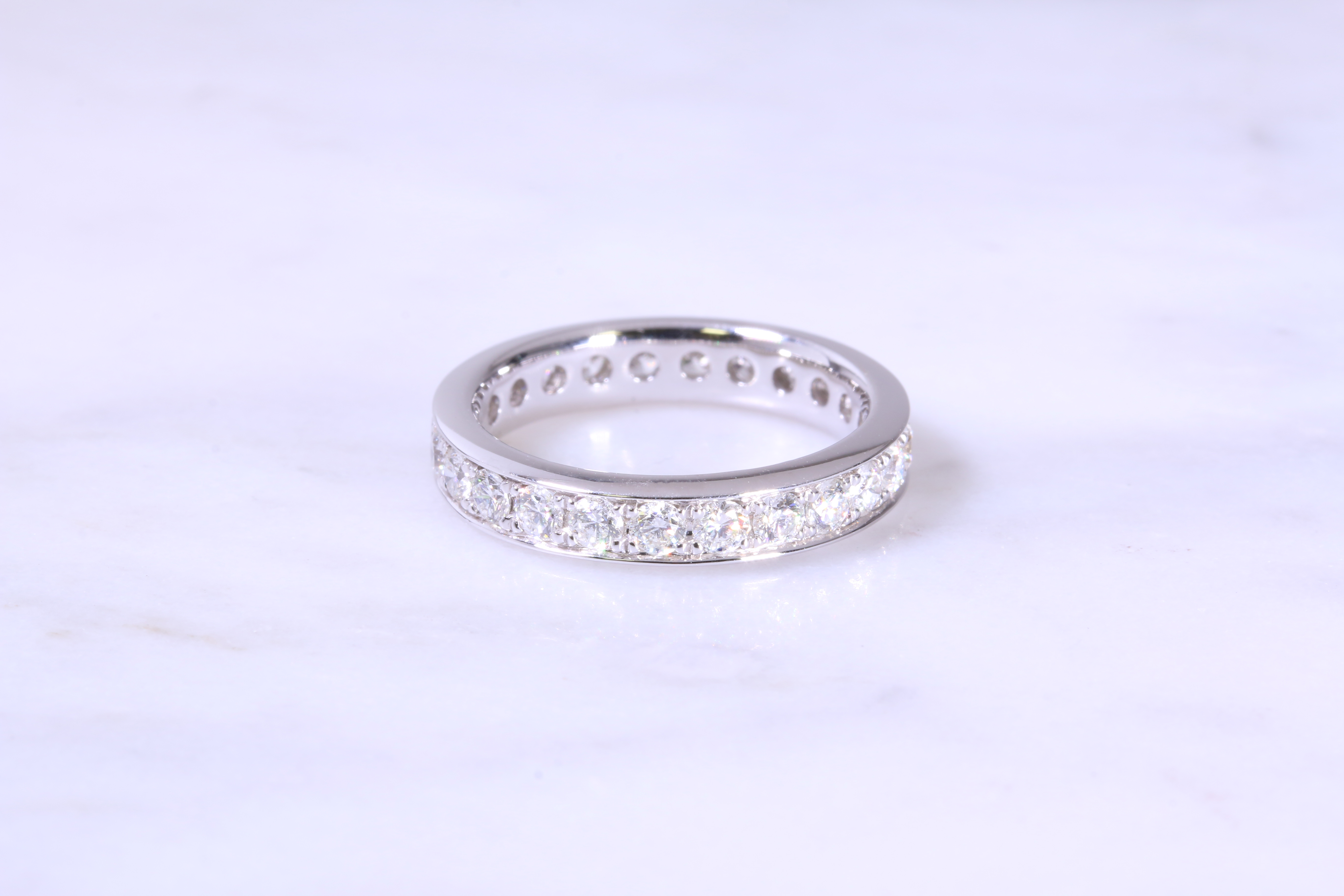 Grain Set Diamond Full Eternity Ring | Lanes Jewellery & Prestige ...