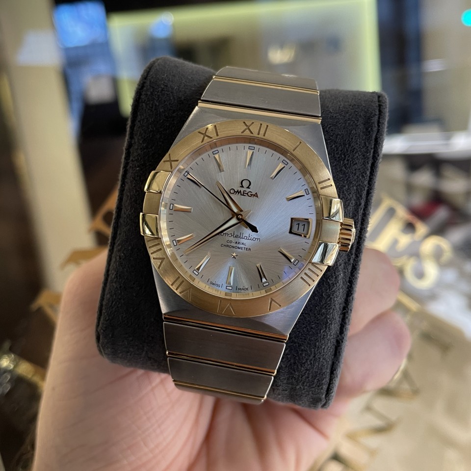 Omega constellation 2024 steel gold